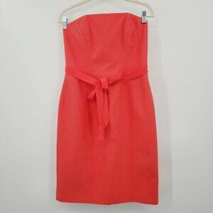 Paule Ka Paris Strapless Woven Sheath Dress